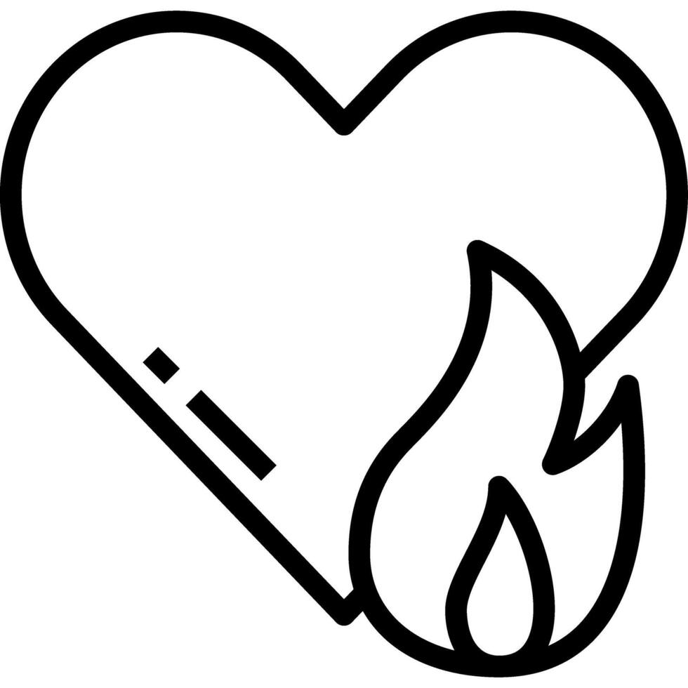 passion modern line style icon vector