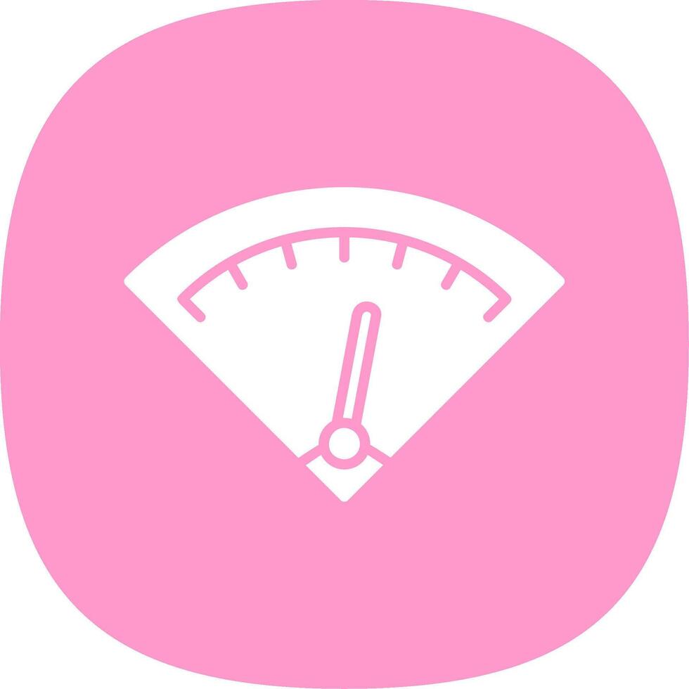 Gauge Glyph Curve Icon Design vector