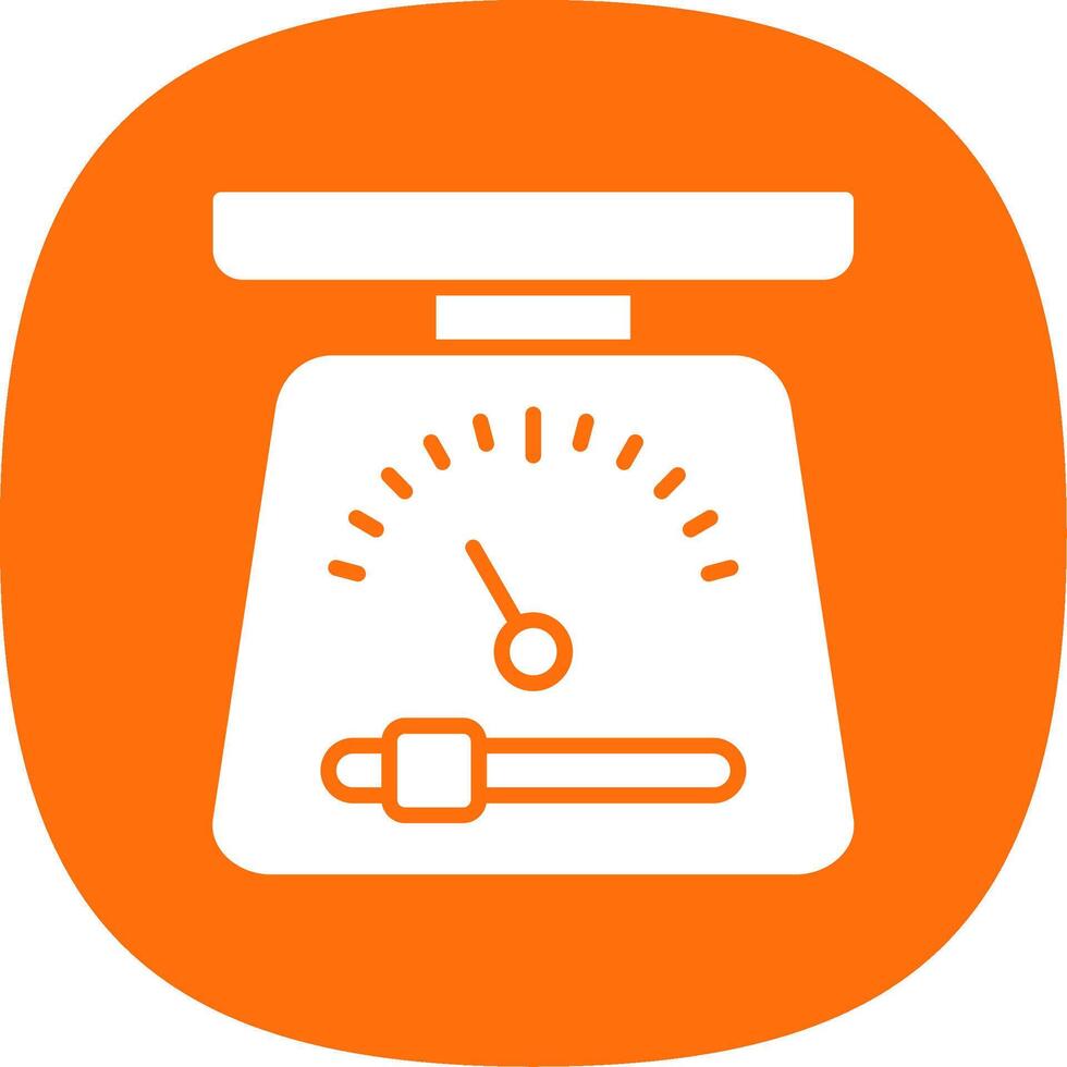 Scales Glyph Curve Icon Design vector