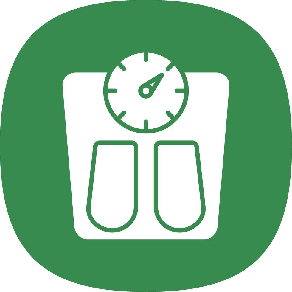 Scales Glyph Curve Icon Design vector