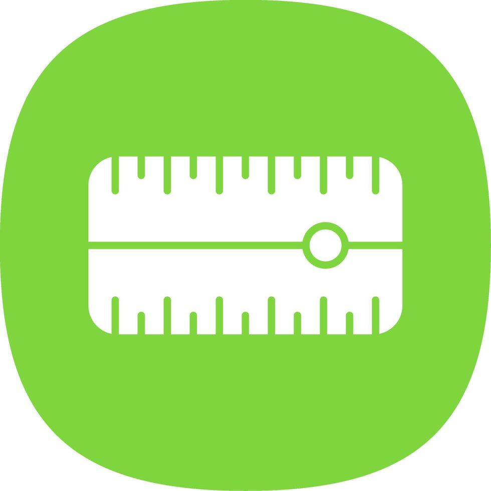 Dial Glyph Curve Icon Design vector