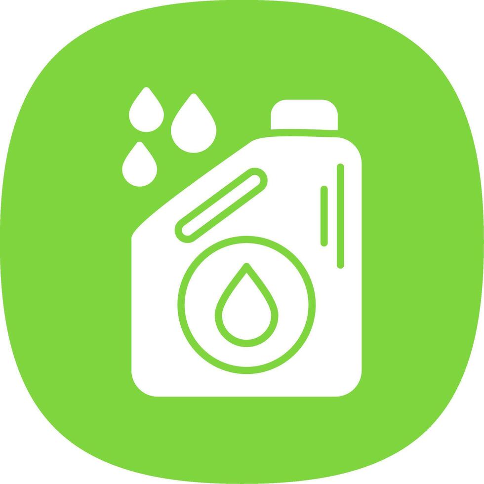 Oil Glyph Curve Icon Design vector