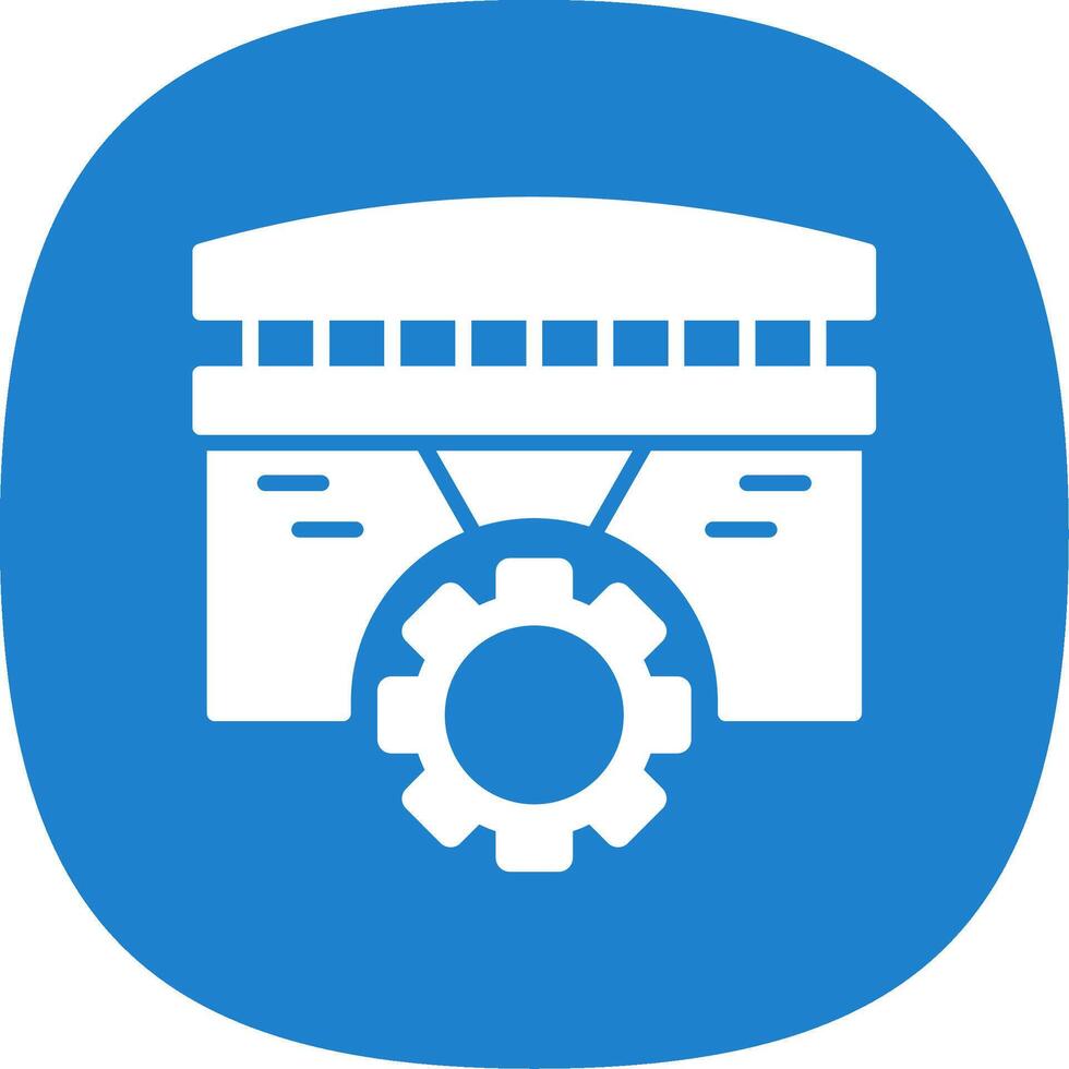 Bridge Glyph Curve Icon Design vector