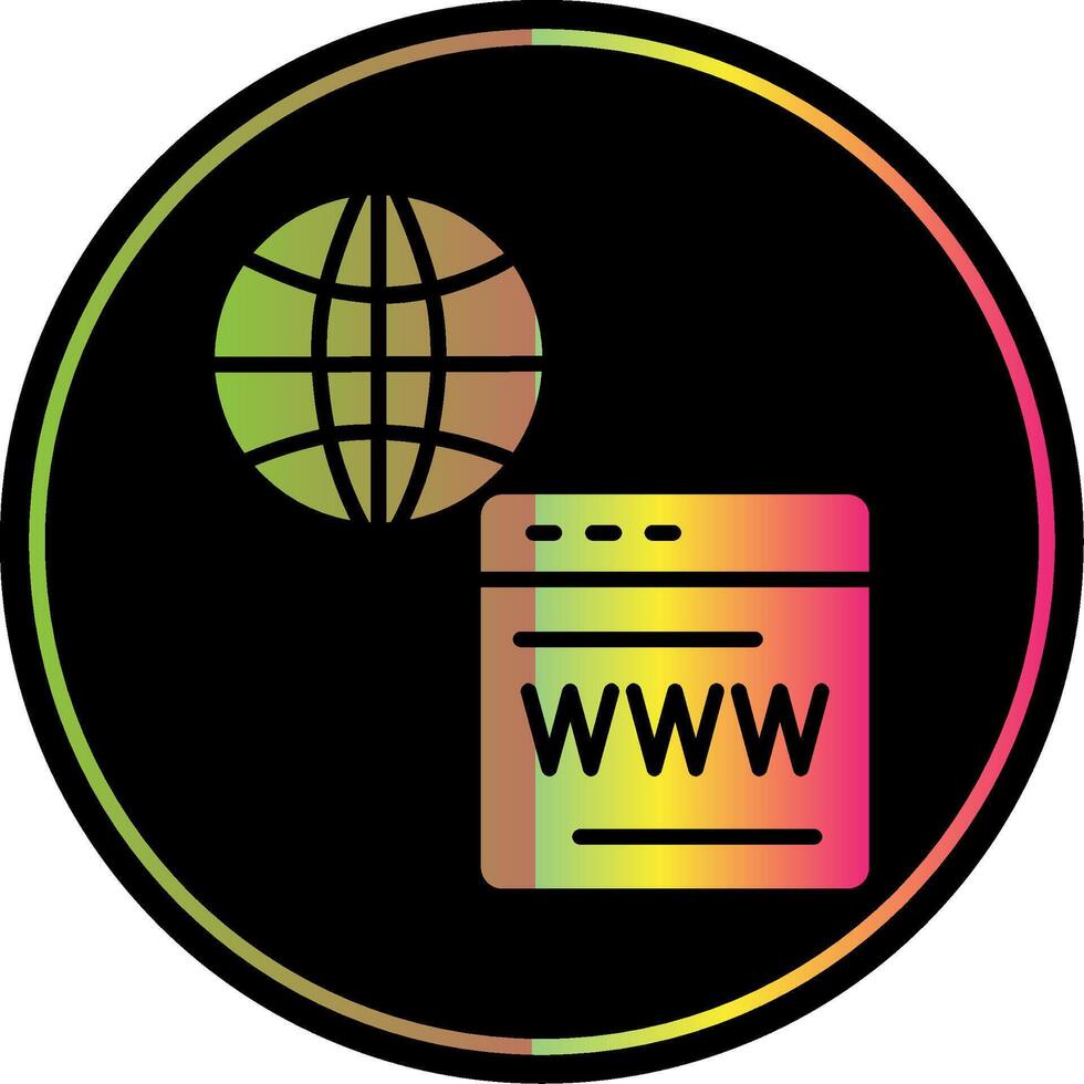 Web Services Glyph Due Color Icon Design vector