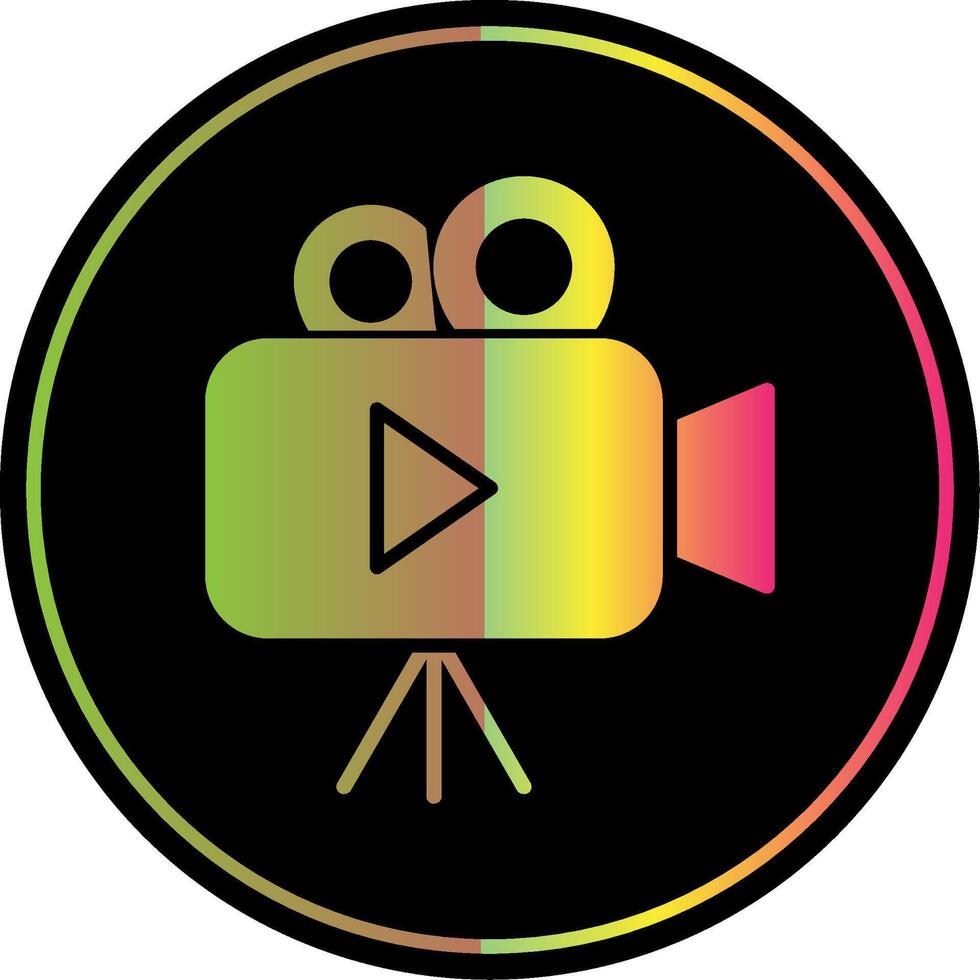 Glyph Due Color Icon Design vector