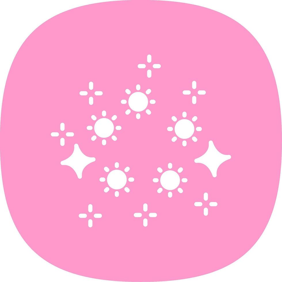 Lights Glyph Curve Icon Design vector