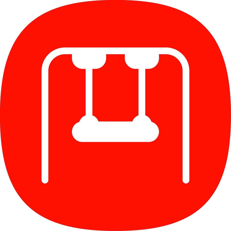 Swing Glyph Curve Icon Design vector