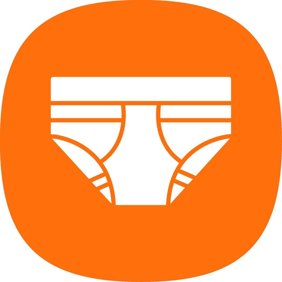 Underwear Glyph Curve Icon Design vector