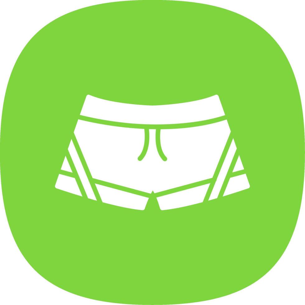 Short Glyph Curve Icon Design vector