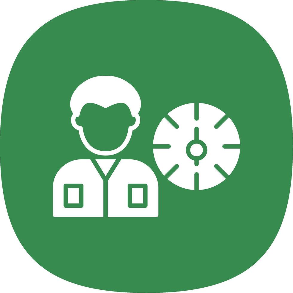 Working Hours Glyph Curve Icon Design vector