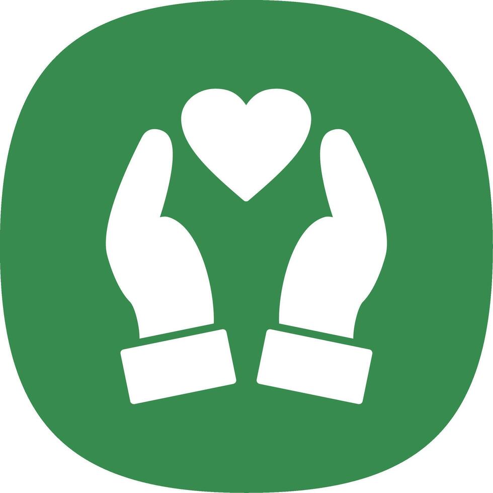 Loyalty Glyph Curve Icon Design vector