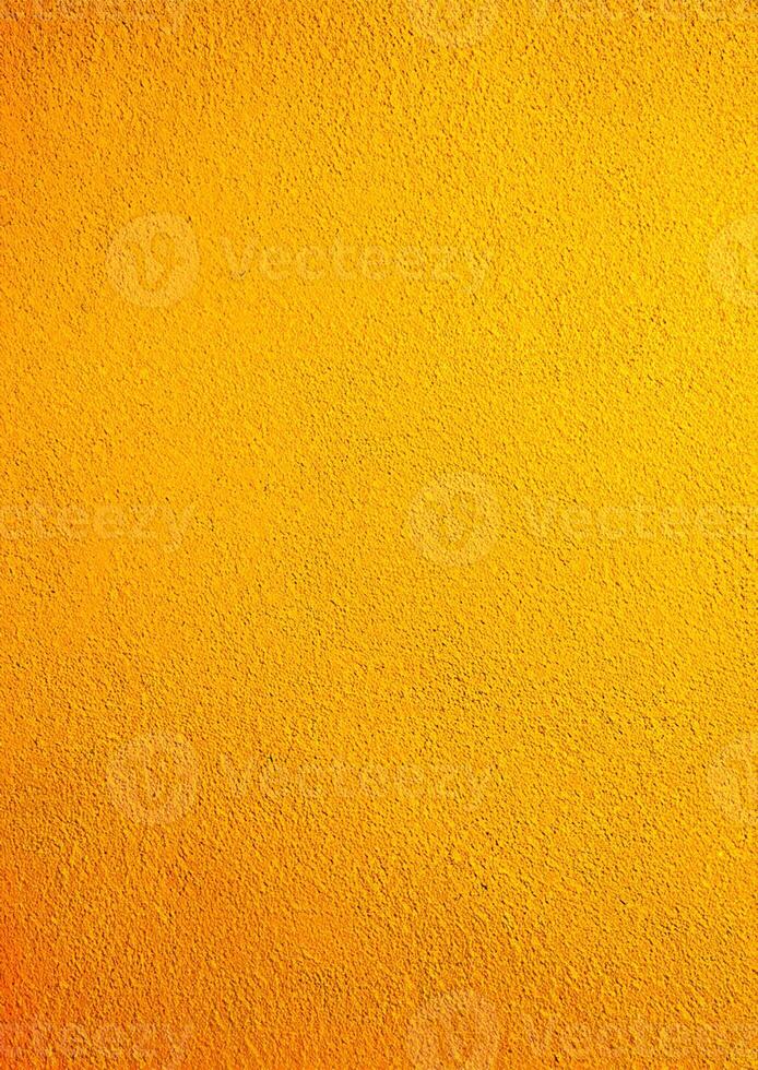 Vibrant Yellow Wall Background with Copy Space, Modern Interior Design Concept. photo