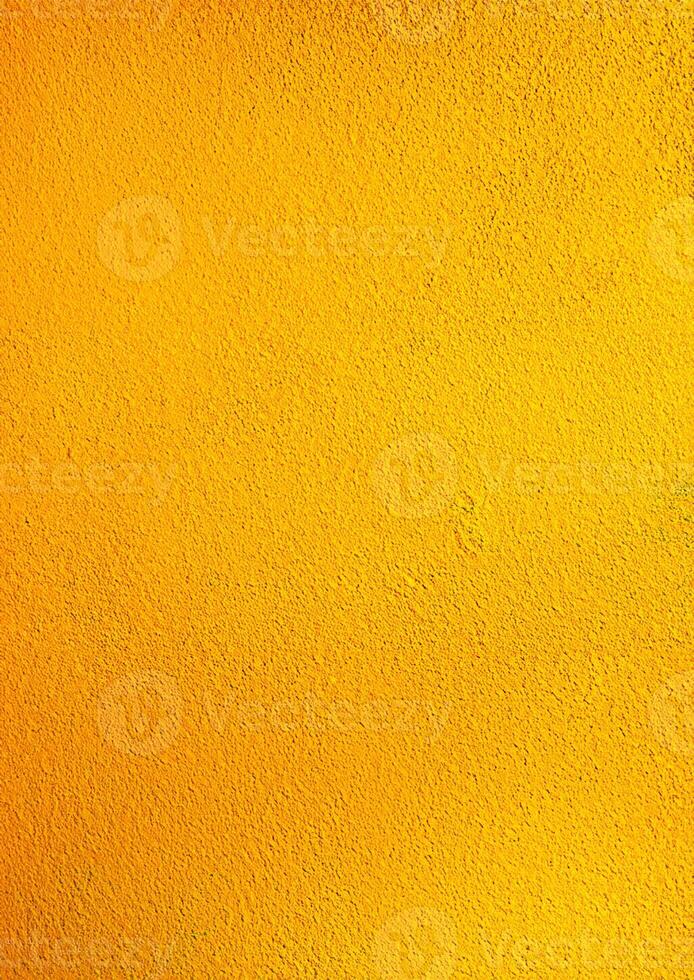 Vibrant Yellow Wall Background with Copy Space, Modern Interior Design Concept. photo
