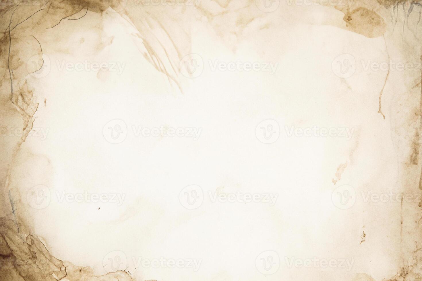 Antique Textured Watercolor Paper, A Classic Background for Creative Projects. photo