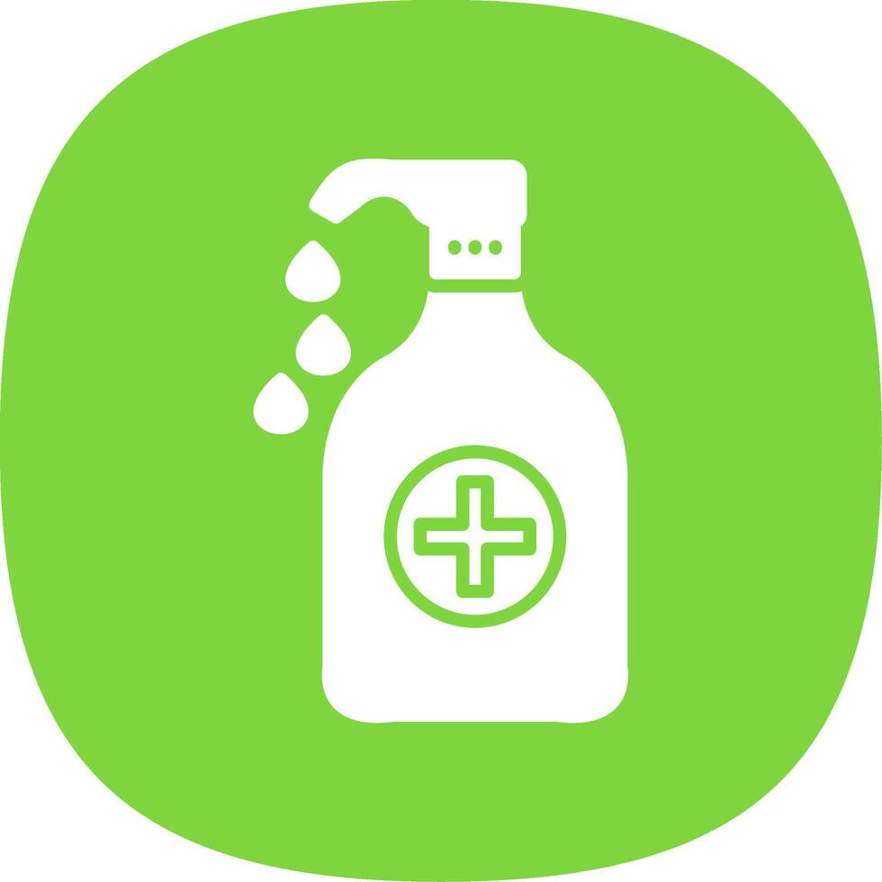 Liquid Glyph Curve Icon Design vector