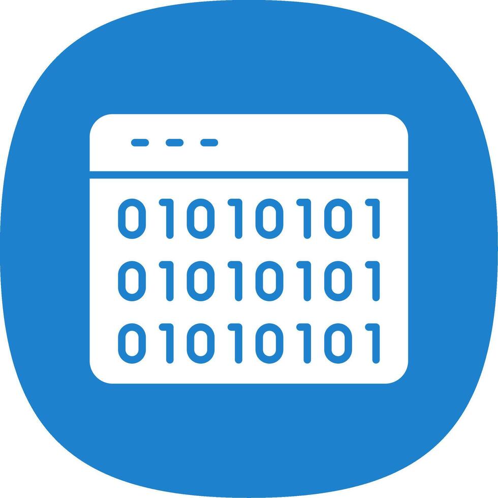 Website Codes Glyph Curve Icon Design vector