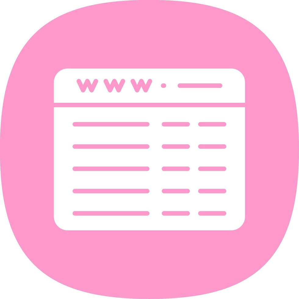 Web Programming Glyph Curve Icon Design vector