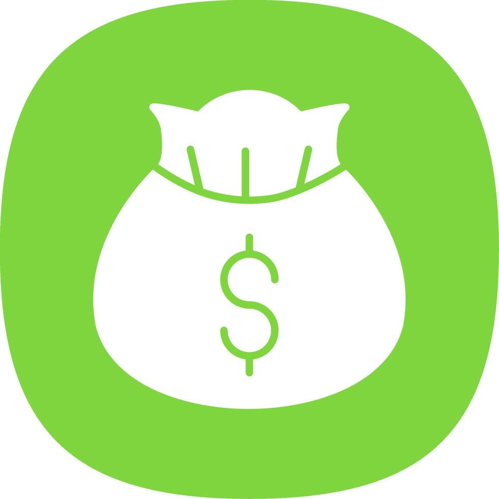 Investment Insurance Glyph Curve Icon Design vector