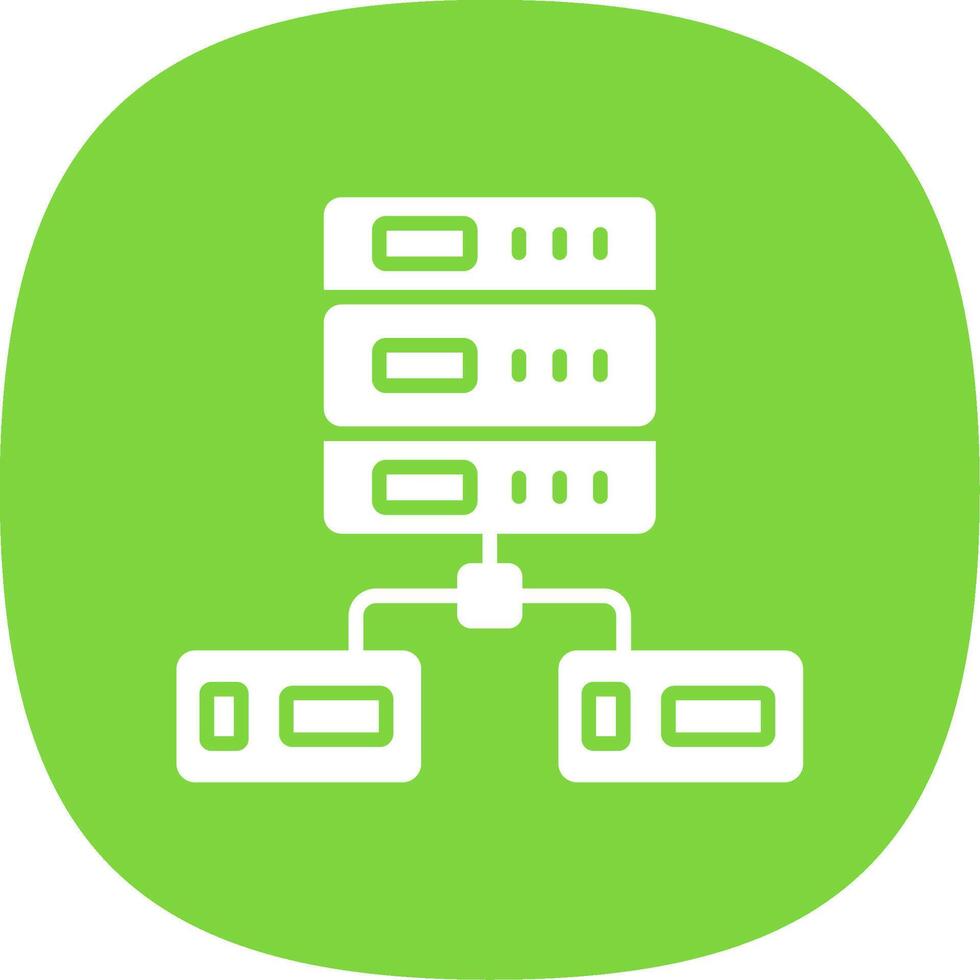 Data Network Glyph Curve Icon Design vector