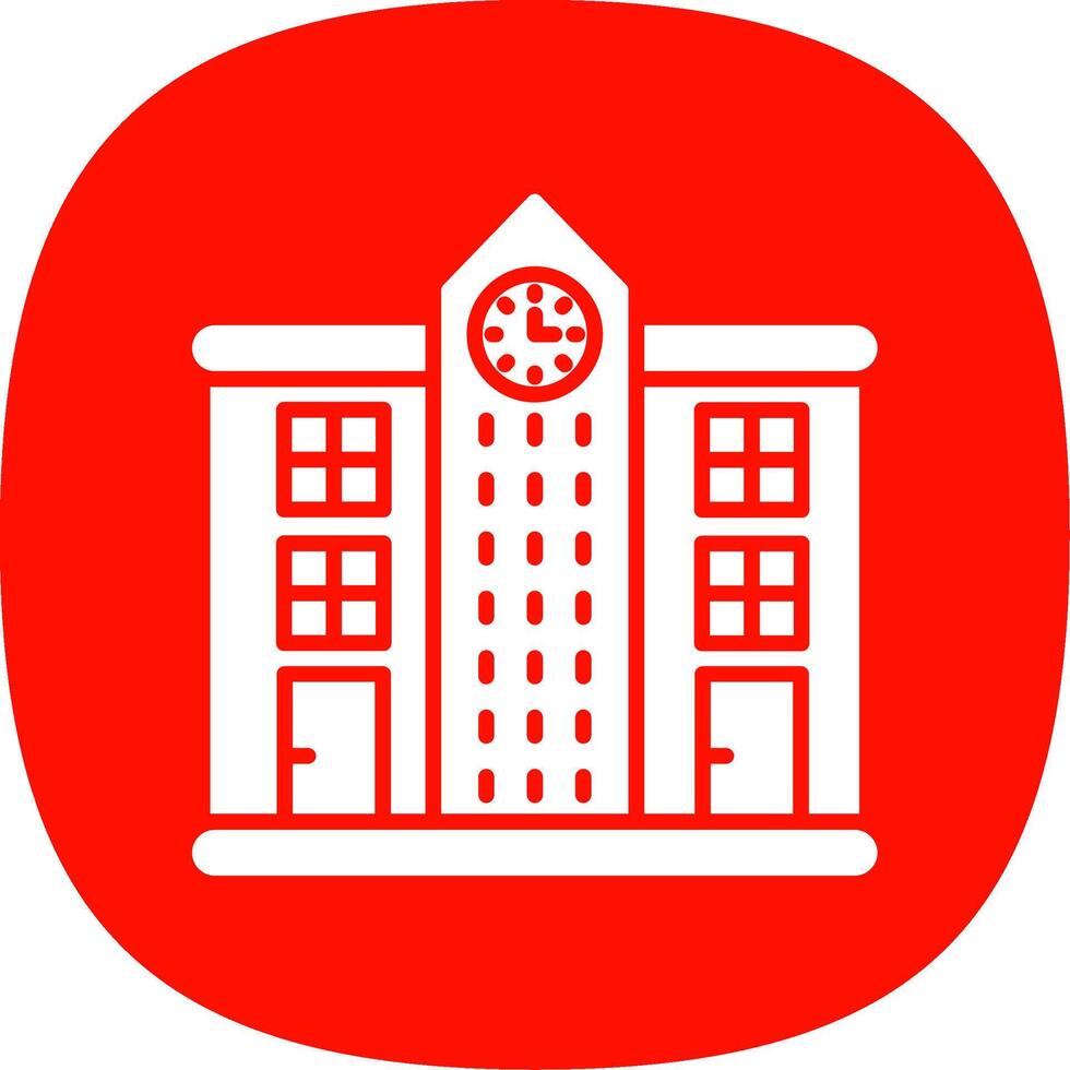 Skyscrapers Glyph Curve Icon Design vector
