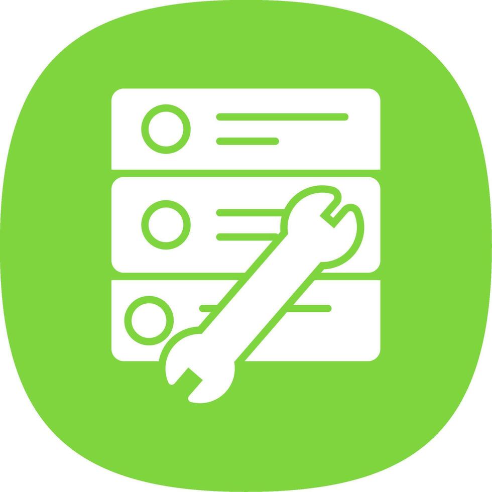 Repair Tool Glyph Curve Icon Design vector