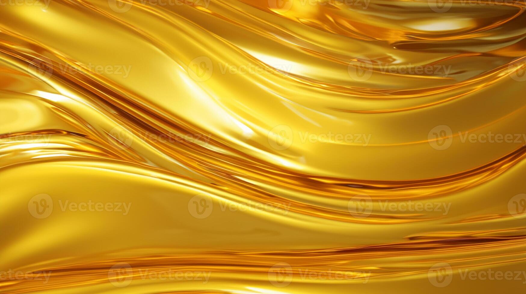 Vibrant Yellow Liquid, Abstract Texture Background. photo