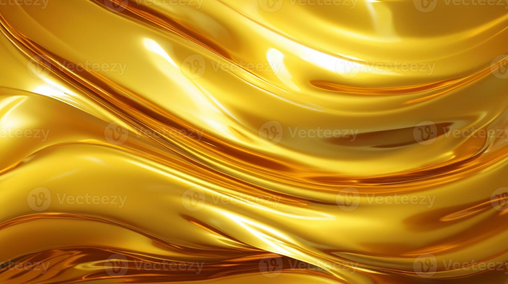 Vibrant Yellow Fluid, Captivating Abstract Texture. photo