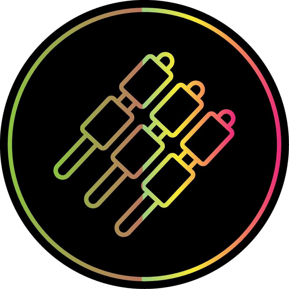 Marshmallows Line Gradient Due Color Icon Design vector