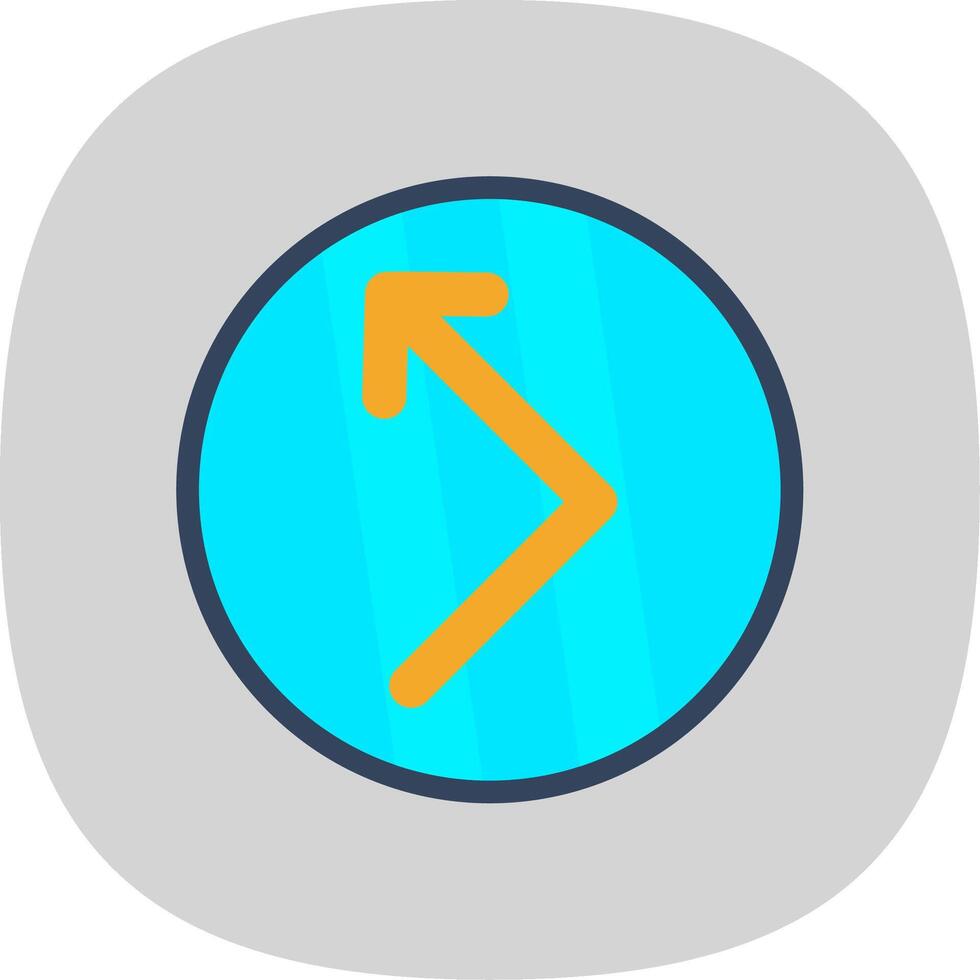Bounce Flat Curve Icon Design vector