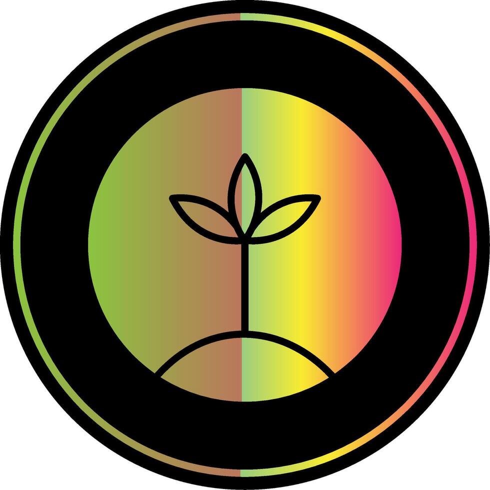 100 Natural Glyph Due Color Icon Design vector