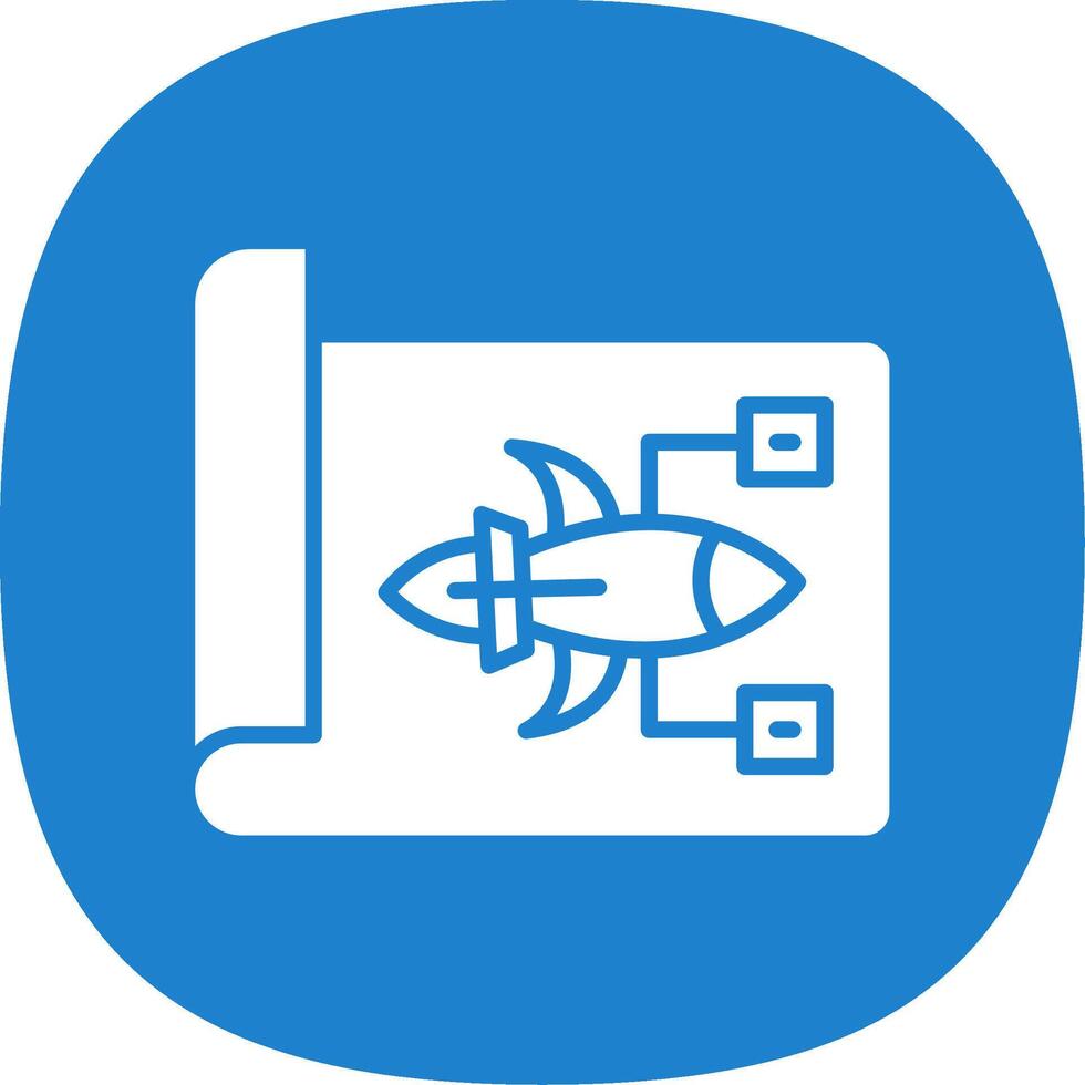Plans Glyph Curve Icon Design vector