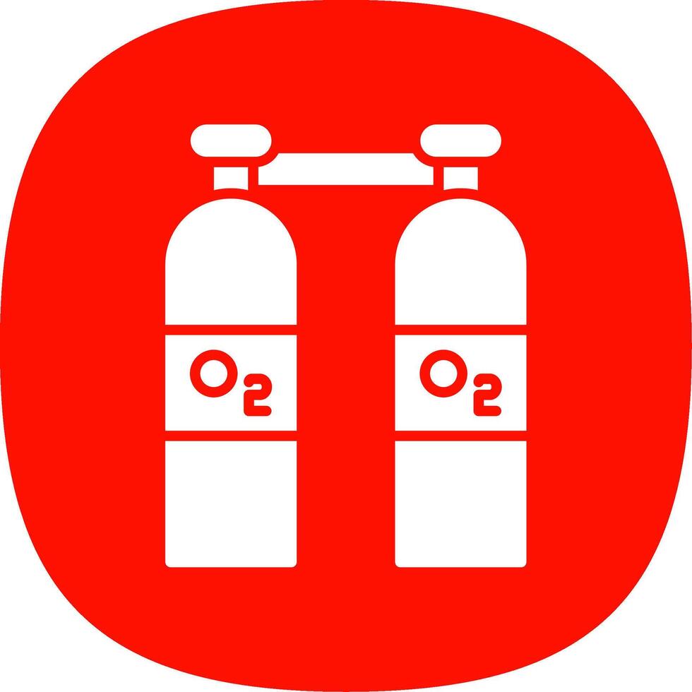 Oxygen Glyph Curve Icon Design vector