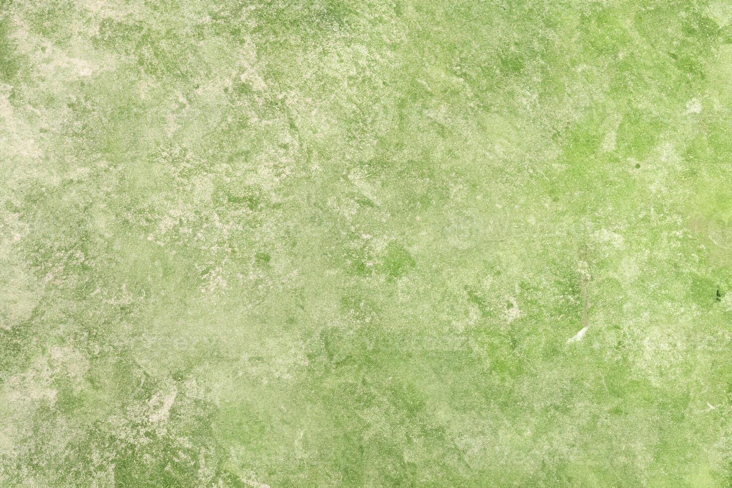 Vibrant Green Stucco Wall, Textured Background for Creative Projects. photo