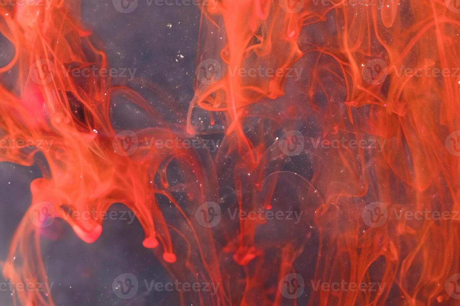 Exploring the Depths, Abstract Vision of Underwater Lava. photo