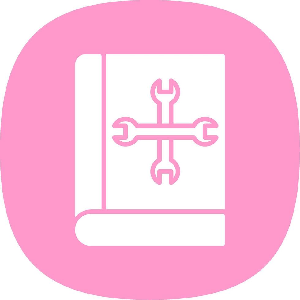 User Manual Glyph Curve Icon Design vector