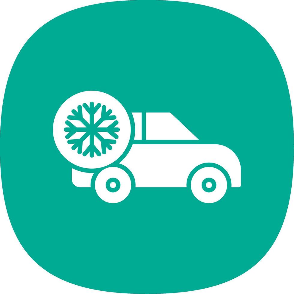 Air Conditioner Glyph Curve Icon Design vector