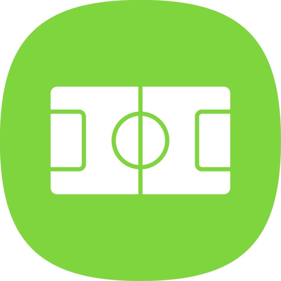 Table Football Glyph Curve Icon Design vector