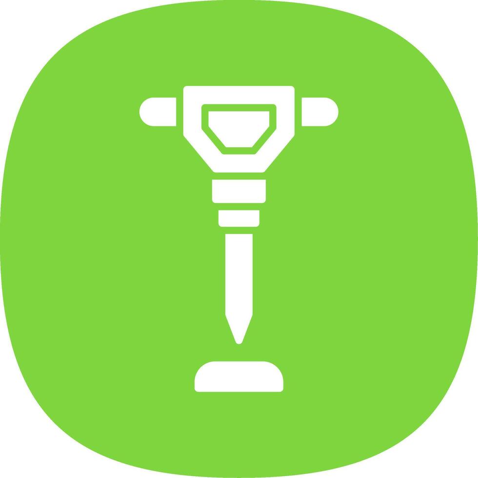 Hand Saw Glyph Curve Icon Design vector