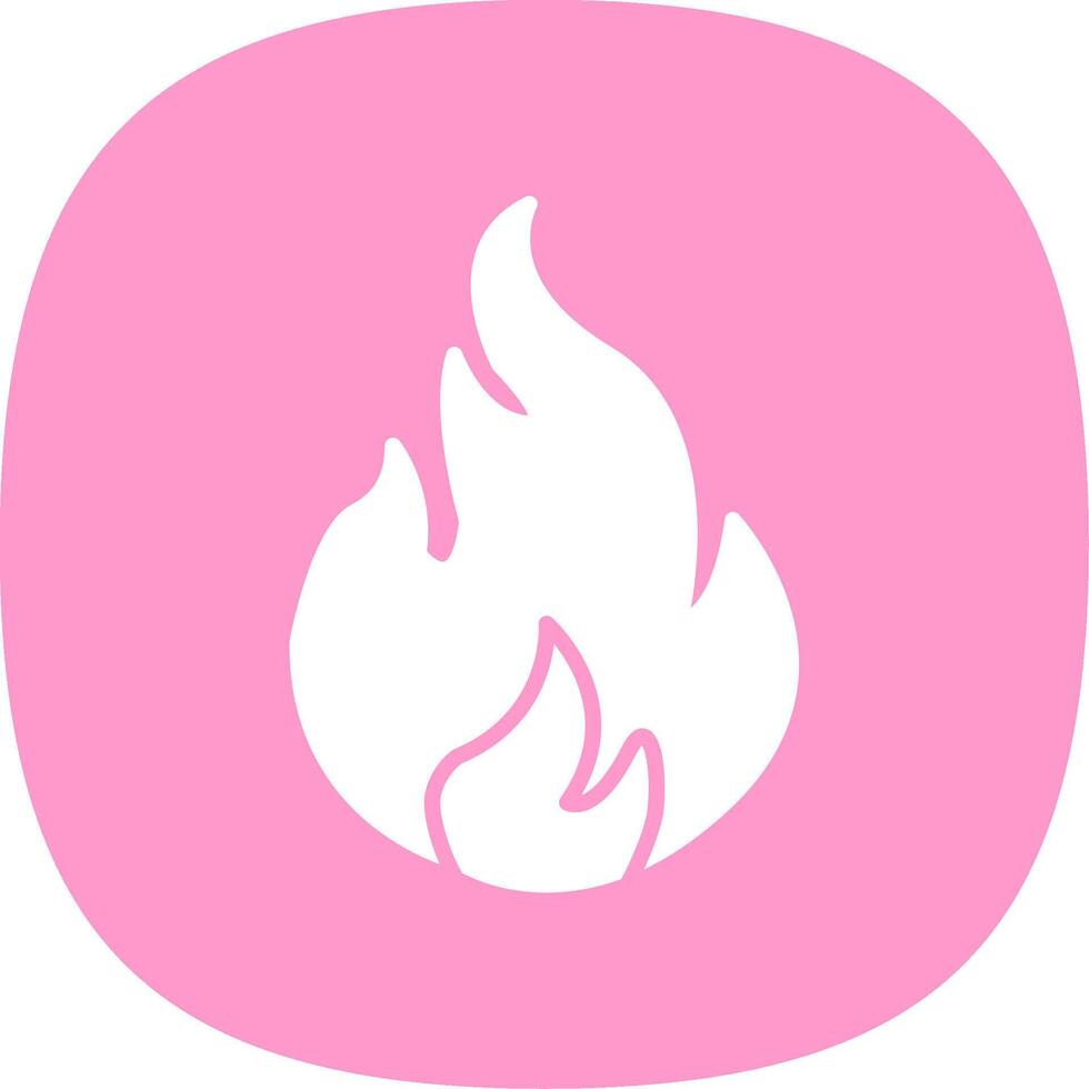 Fossil Fuel Glyph Curve Icon Design vector