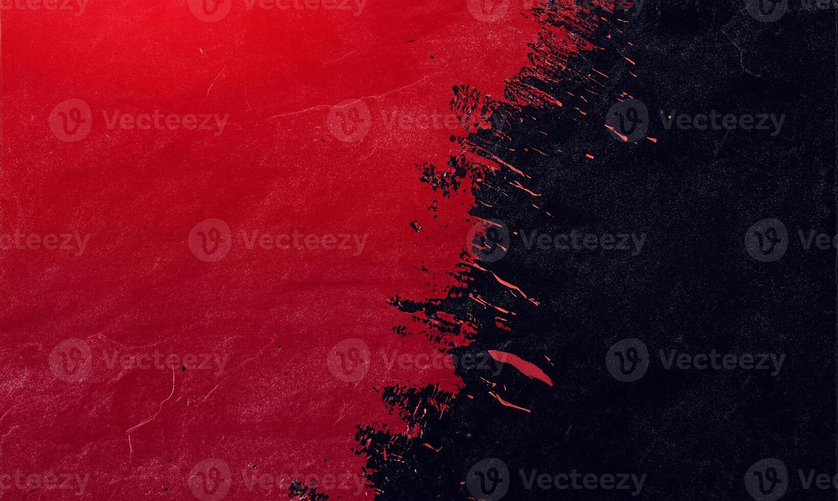 Dynamic Red and Black Brush Stroke Banner Background, Ideal for Canva Designs. photo