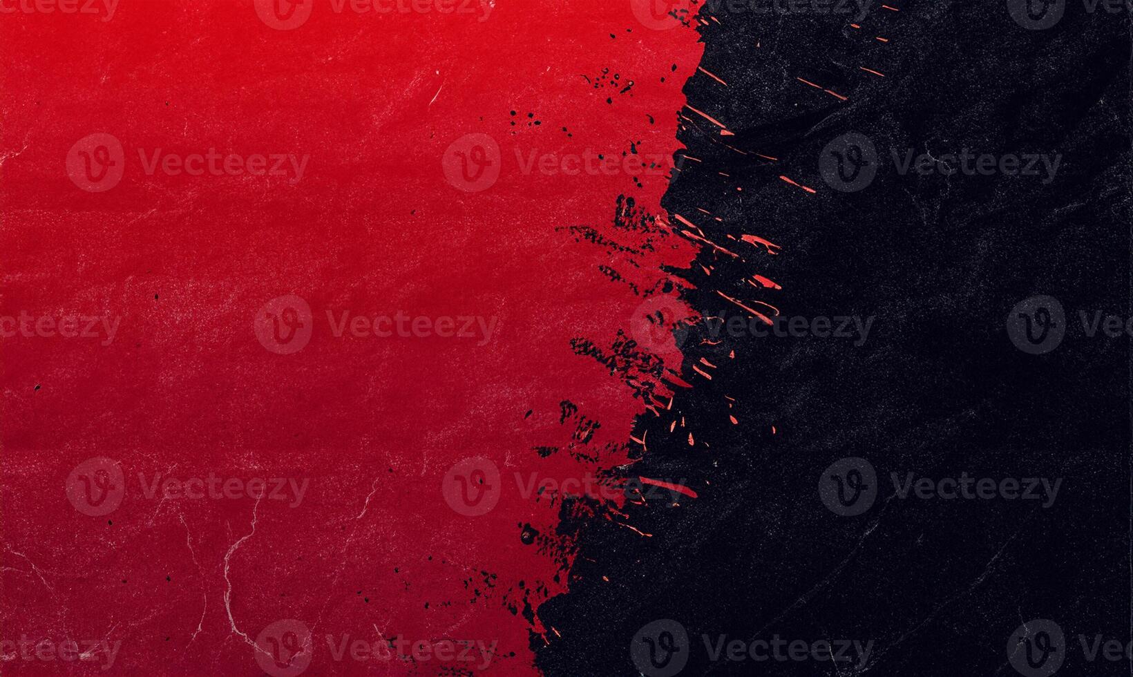 Dynamic Red and Black Brush Stroke Banner Background, Ideal for Canva Designs. photo