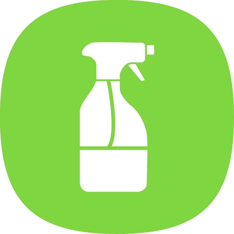 Cleaning Liquid Glyph Curve Icon Design vector