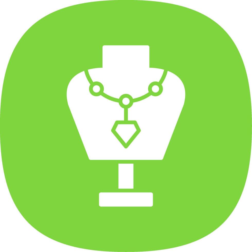 Mannequin Glyph Curve Icon Design vector