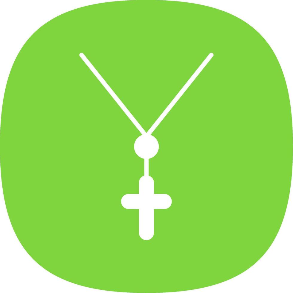 Anj Glyph Curve Icon Design vector