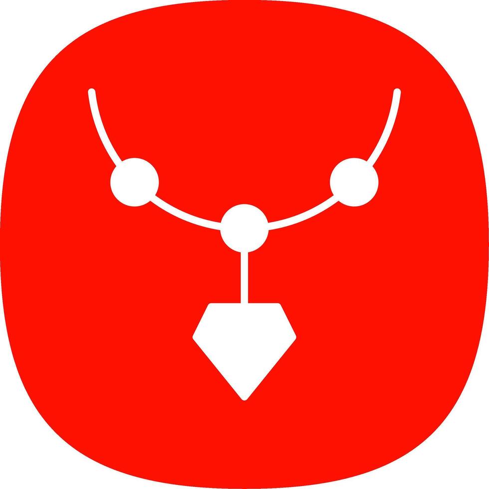 Locket Glyph Curve Icon Design vector
