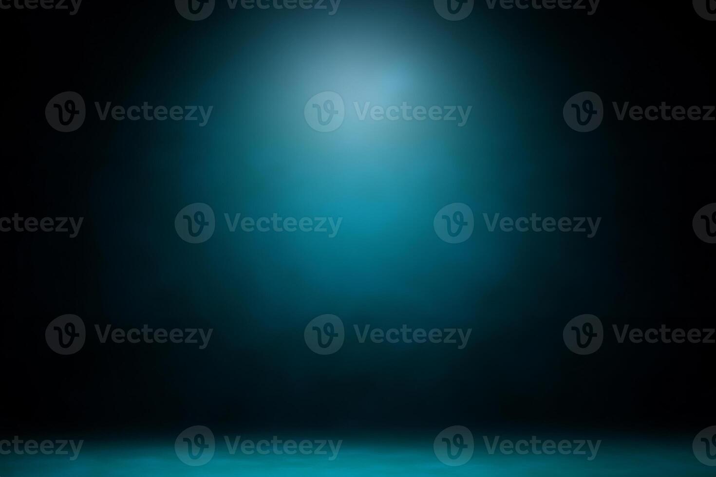 Illuminated Blue Spotlight with Dramatic Smoke Effect for Entertainment Concept. photo