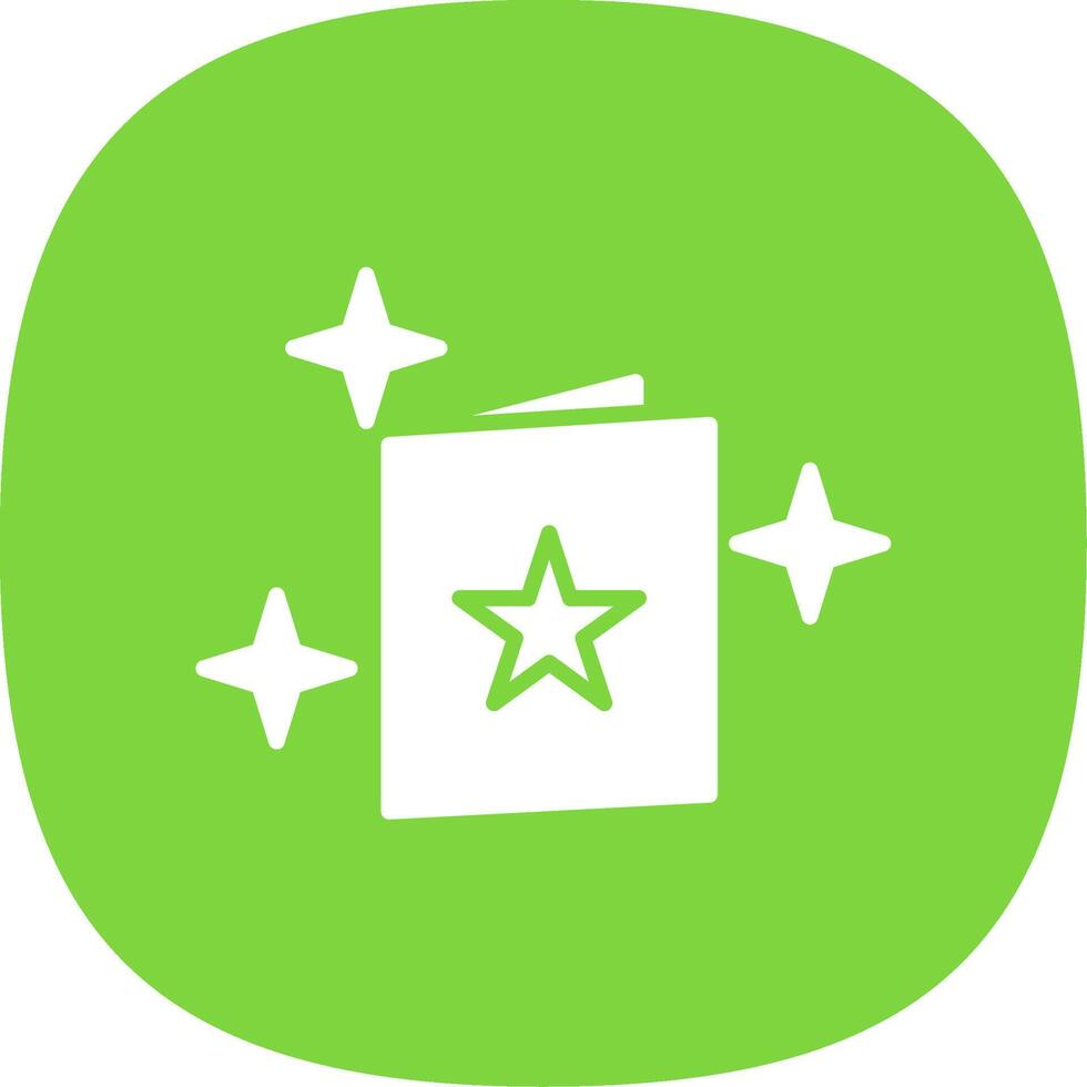 Invitation Letter Glyph Curve Icon Design vector