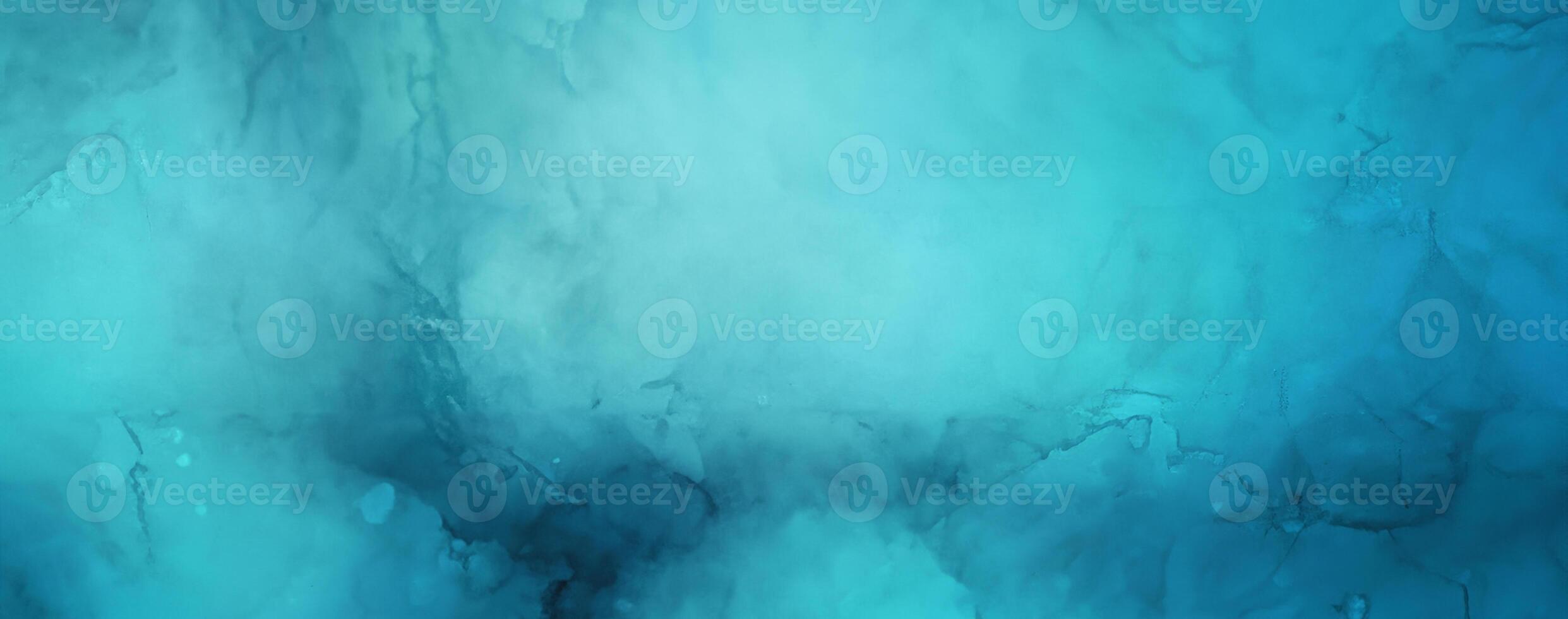 Vibrant Pastel Abstract, Turquoise Gradient on Canvas with Grunge Splash. photo