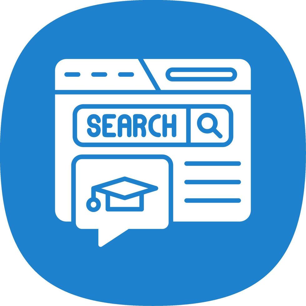 Education Forum Glyph Curve Icon Design vector