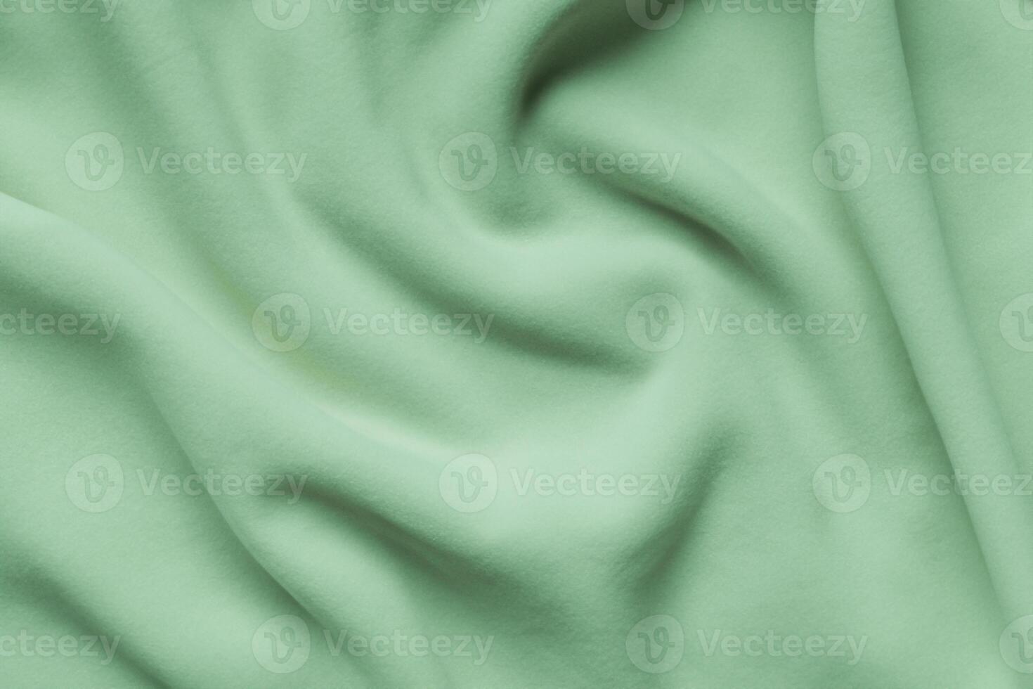 Soft Green Fleece Texture, A Cozy Background. photo